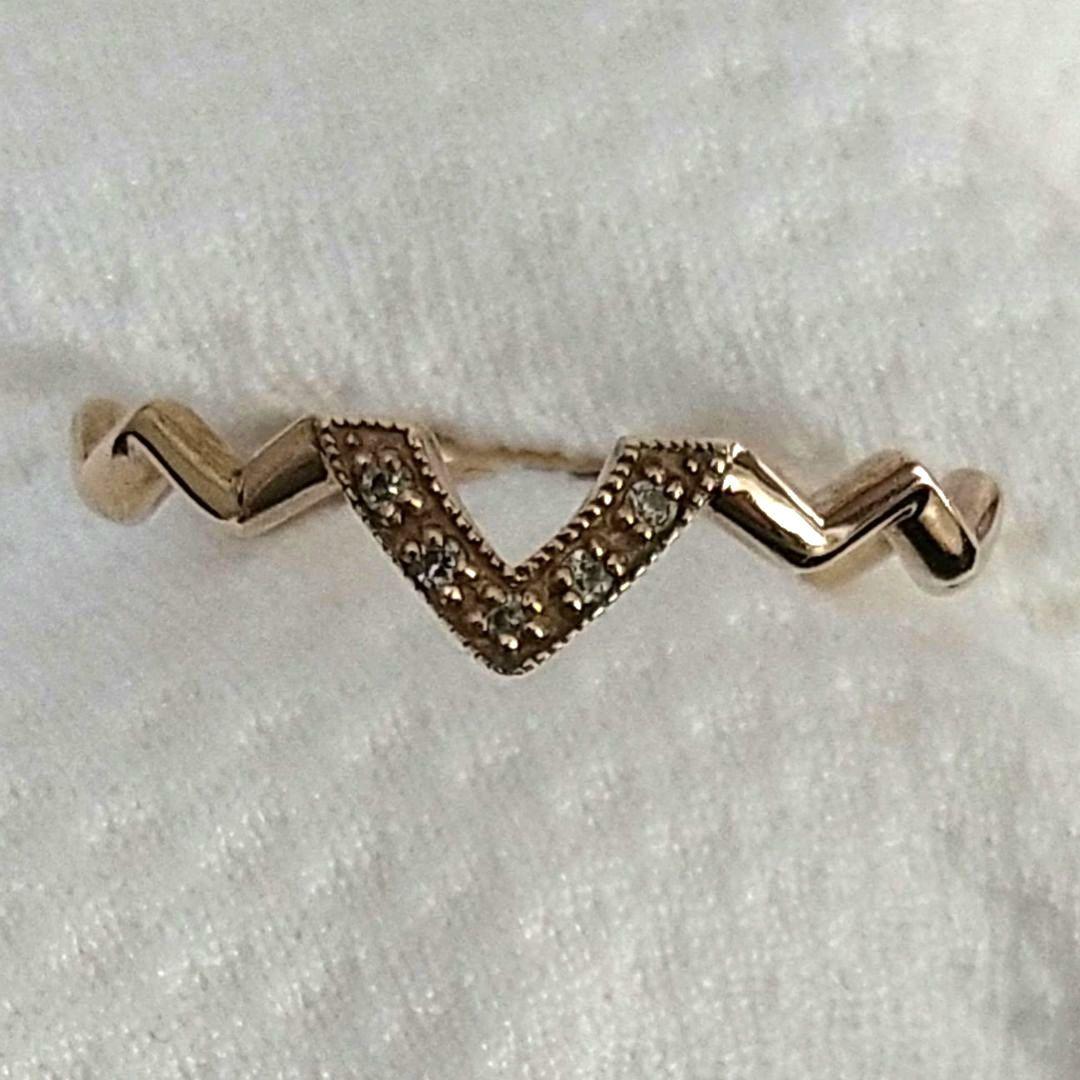 【完売 】ノジェス ダイヤモンド 9号 K5 ゴールド ポケットリング アガット