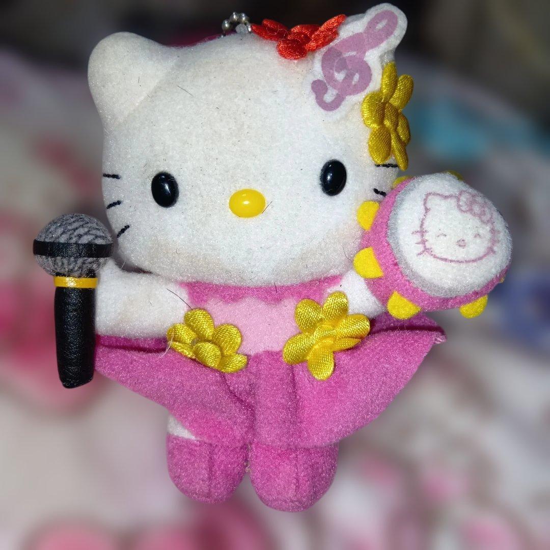 ハローキティBIGエコー限定音符ぬいぐるみマスコット初期激レア2000年代