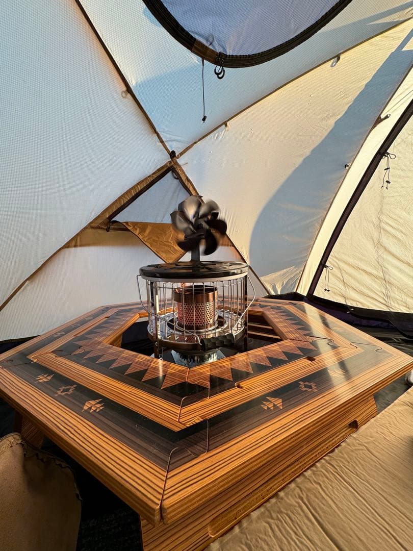 TheArth ヘキサテーブル　しま次郎ンドル　収納袋付き