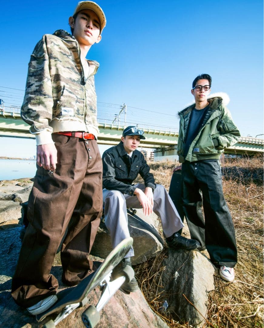 BADWAY × Dickies studs chino pants