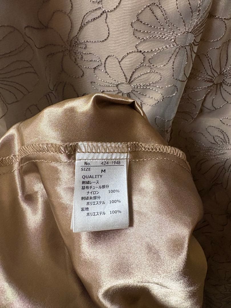 リボンディテールエンブロイダリードレス niana