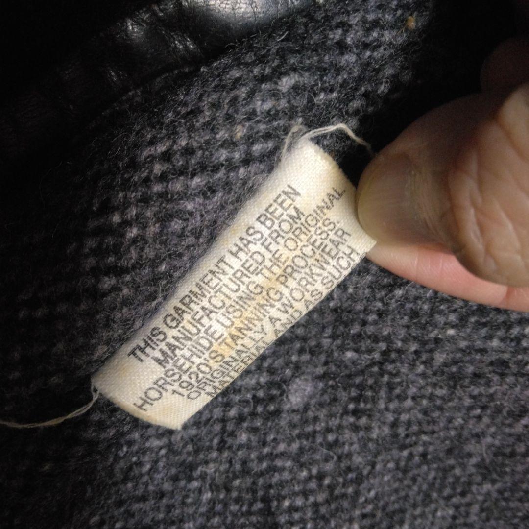 AERO LEATHER ライダースジャケットハーフベルト ホースハイド 34