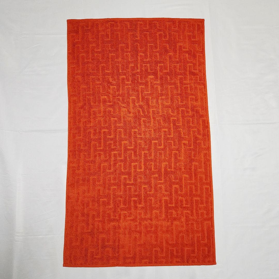 未使用品★HERMES★ タオル バスタオル ステアーズ 綿100％ オレンジ