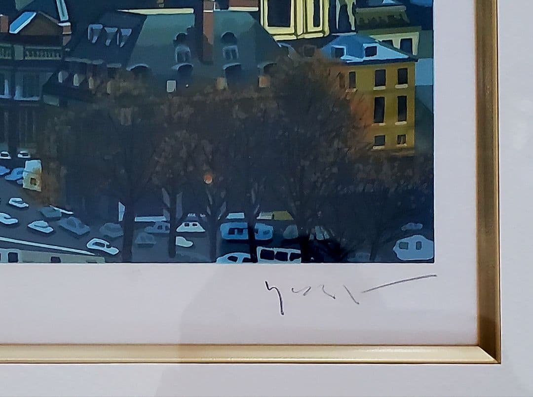 SGOSSKヒロ ヤマガタ　そよ風に乗って　シルクスクリーン　直筆サイン