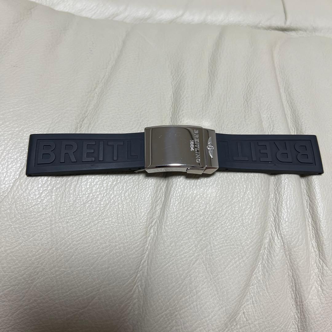 ブライトリング 純正22mm ラバーベルト Dバックル ウイングロゴ 廃盤稀少品