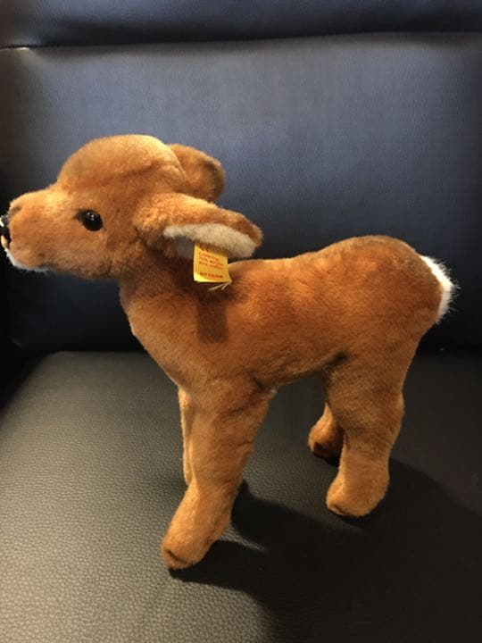 シュタイフ　子鹿ぬいぐるみ　ドイツシュタイフ箱付き