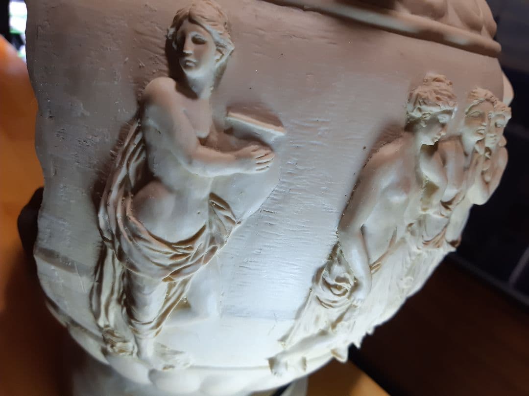 古代ローマ造形装飾壺型置物