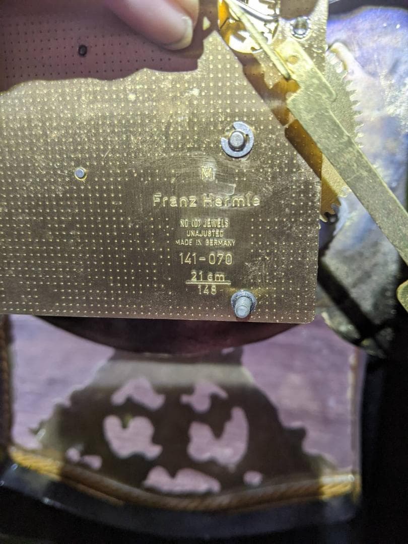 Franz Hermle 　ビンテージ振り子置時計 141-070