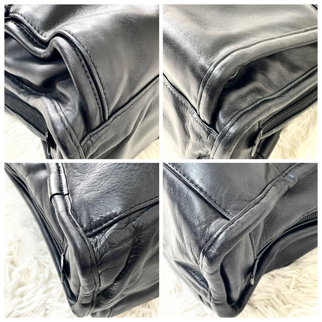 トゥミ TUMI ビジネスバッグ　ショルダーバッグ　オールレザー　ブラック　黒