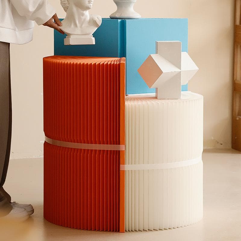 三色組み合わせ階段円柱型ディスプレイ台 直径40cm高さ98㎝ 陳列台 展示会