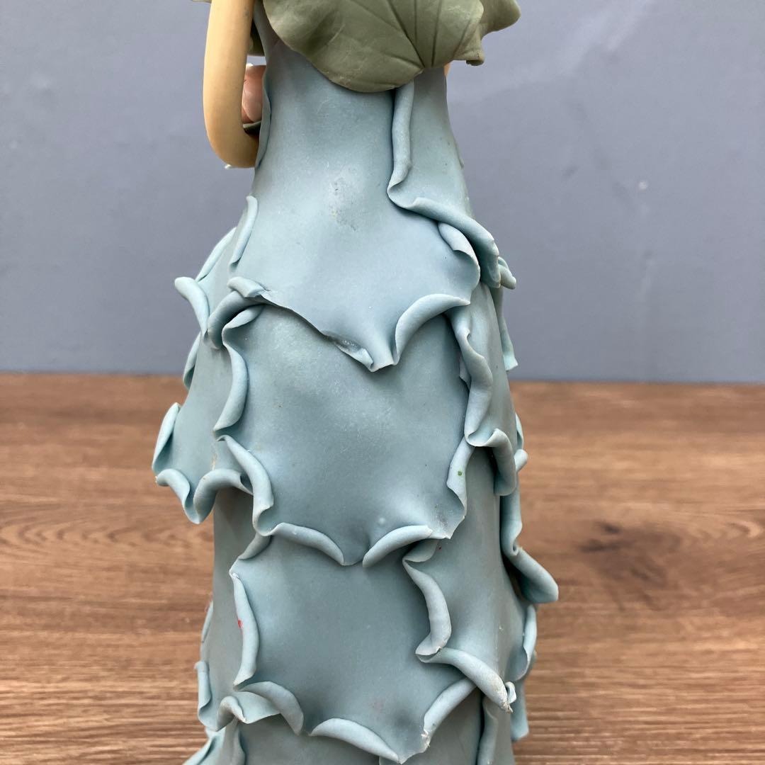 E-壁 昭和レトロ クレイアート 妖精のフィギュア 置物 ハンドメイド