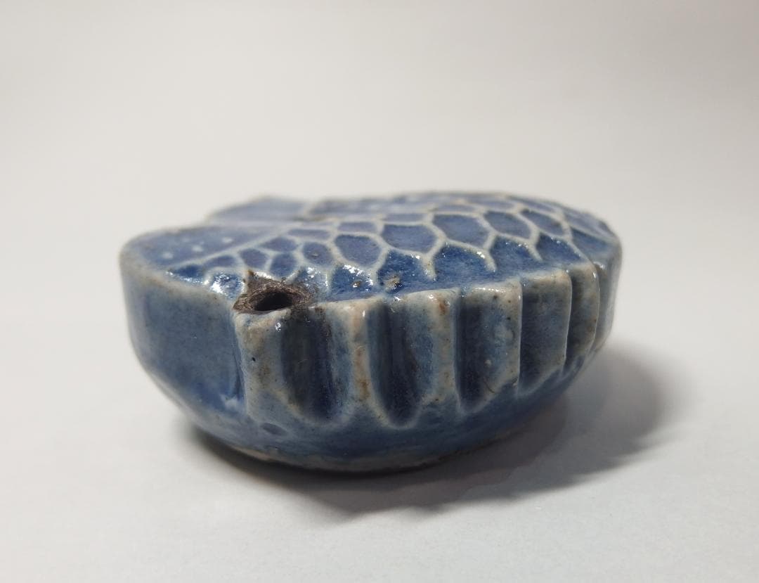 李朝瑠璃魚形水滴/文房具/書道具/朝鮮美術/韓国/民藝