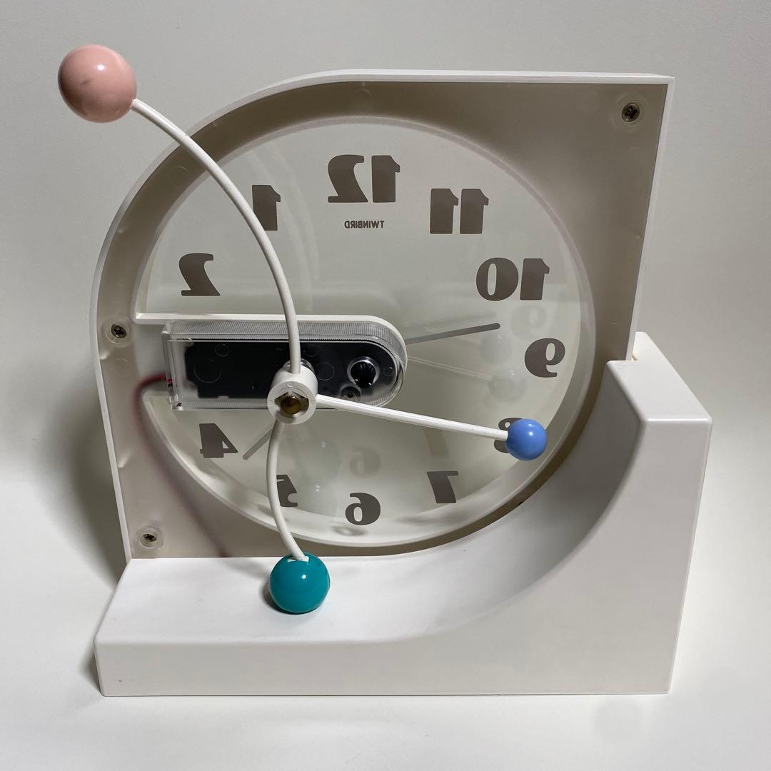 置き時計　ツインバード　ポストモダン　ミッドセンチュリー　スペースエイジ