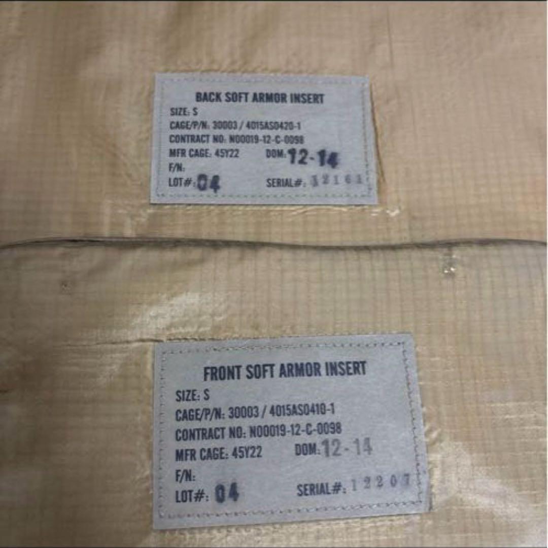 米軍実物 CMU-37/P ボディアーマー　ソフトアーマー エアークルーサイズS