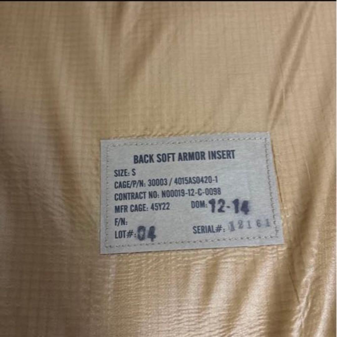 米軍実物 CMU-37/P ボディアーマー　ソフトアーマー エアークルーサイズS
