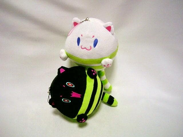 ◆2点　SDVX　TAMA猫　白　黒　ぬいぐるみ セット　サウンドボルテックス◆