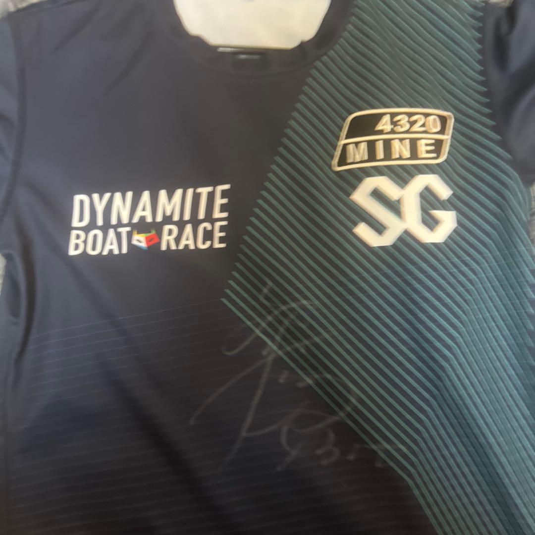 峰竜太 SG Tシャツ サイン入り　ボートレース