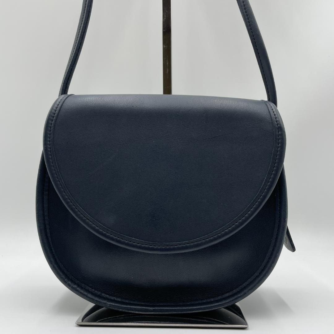 良品 COACH ショルダーバッグ レザー ブラック オールドコーチ