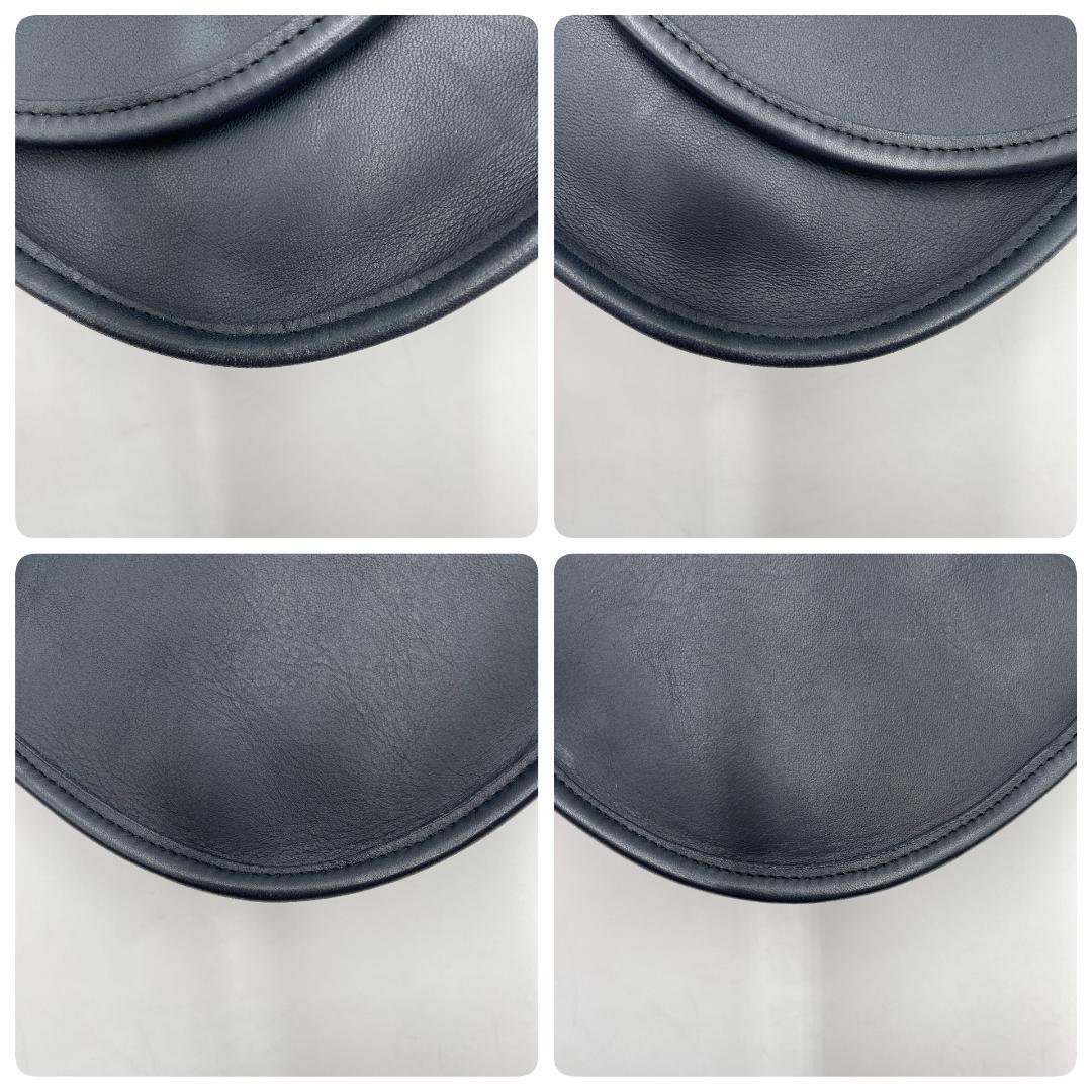 良品 COACH ショルダーバッグ レザー ブラック オールドコーチ