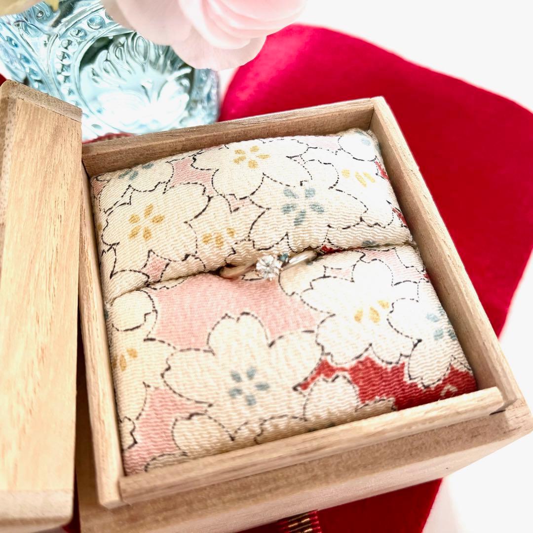 ネ*コ様 杢目金屋リング　指輪　ダイヤモンド　一粒　ブランド　婚約指輪　K18