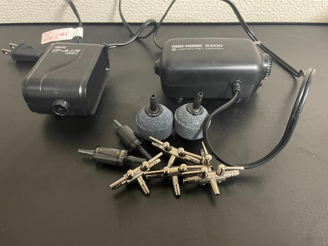 観賞魚水槽セット【引退品】　フレームレスガラス水槽60cm+LEDライトなど