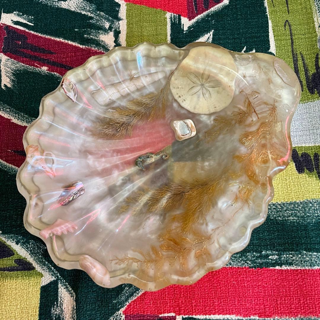 希少品！60's〜ルーサイトの石鹸置き　アメリカンアンティークミッドセンチュリー