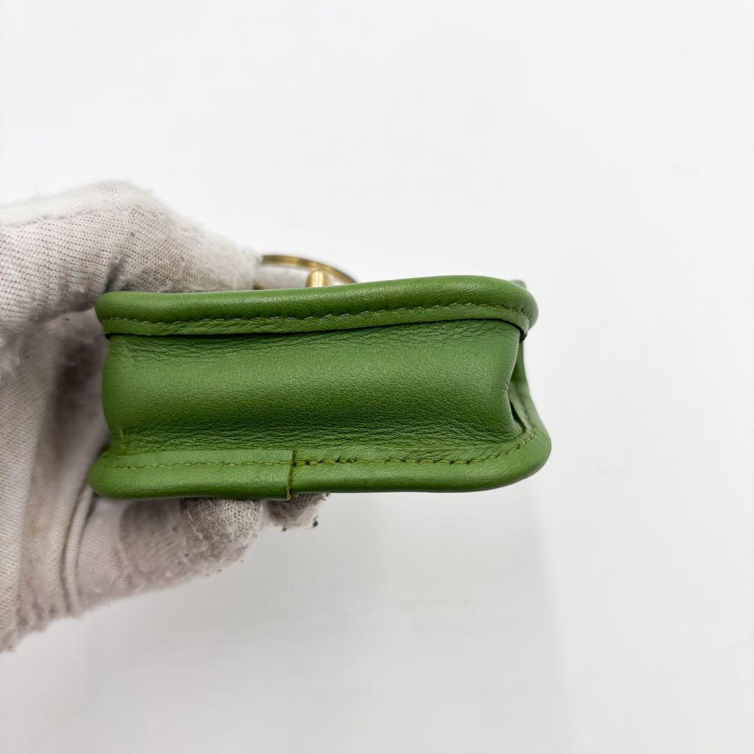 激レア✨ コーチ　ケース キーホルダー ターンロック オールド　グリーン