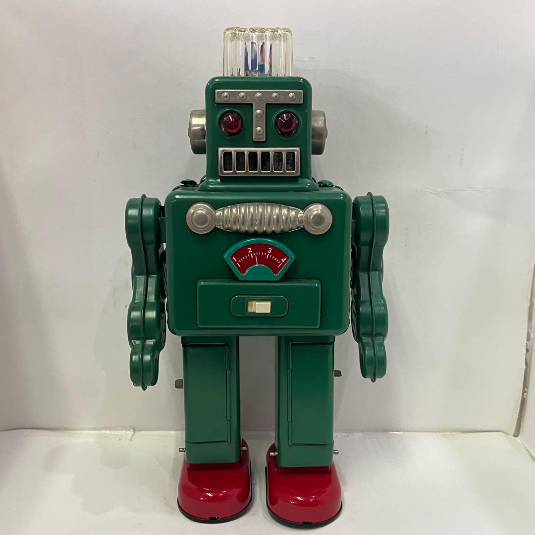 HAHATOY スモーキング スペースマン ブリキロボット 玩具 緑
