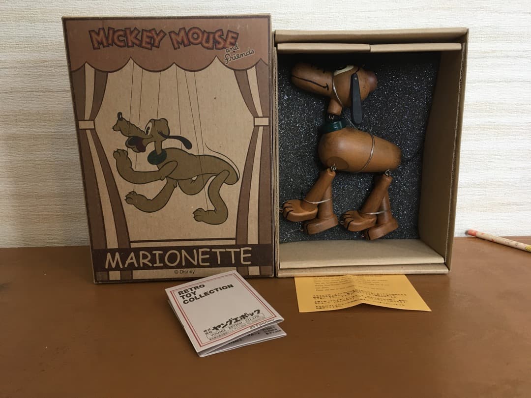 新品 未使用 TOY ビンテージ プルート マリオネット 木製 人形