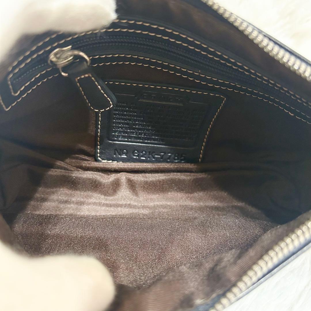 未使用級✨COACH ワンショルダーバッグ アクセサリーポーチ レザー y2k