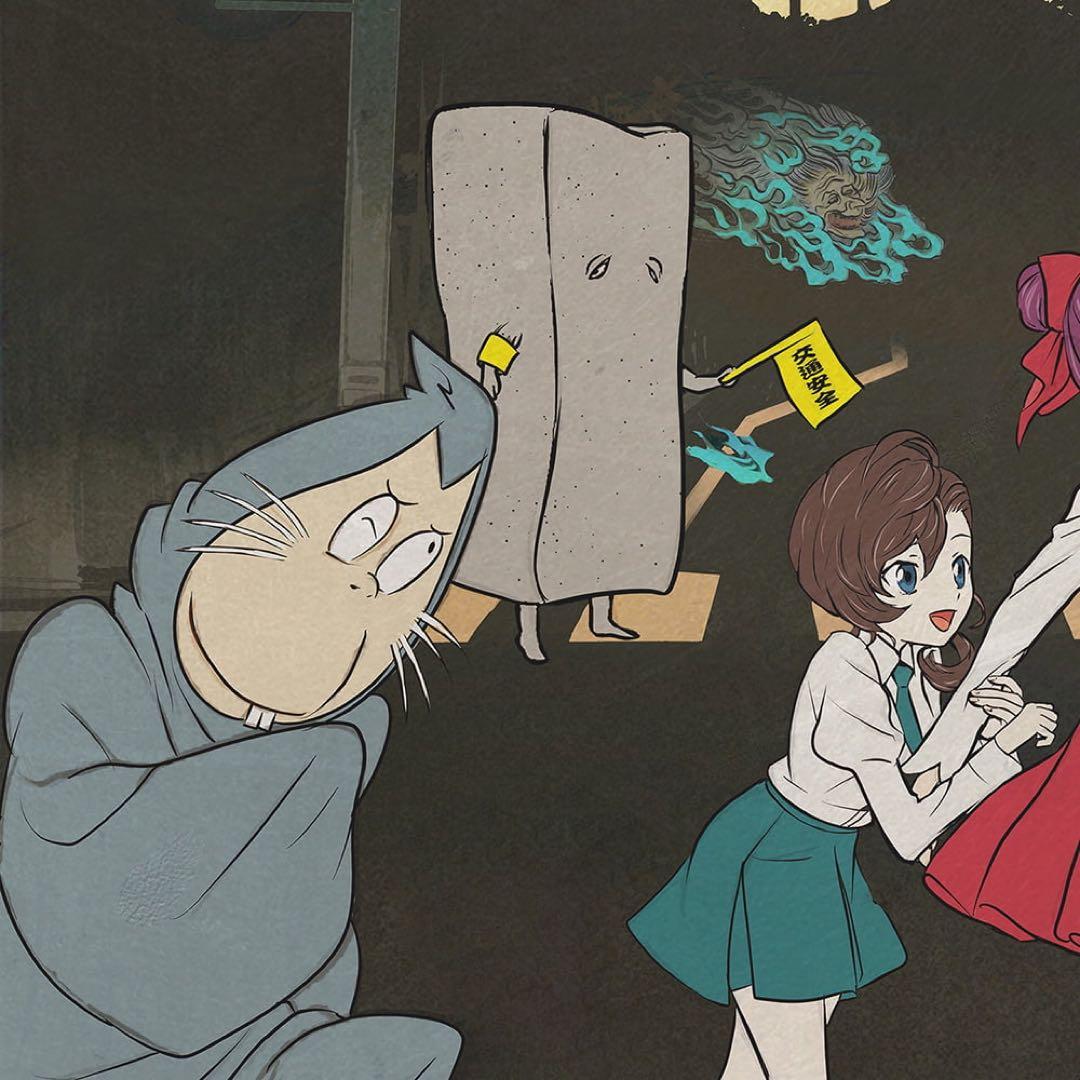 ゲゲゲの鬼太郎 日本画 アート