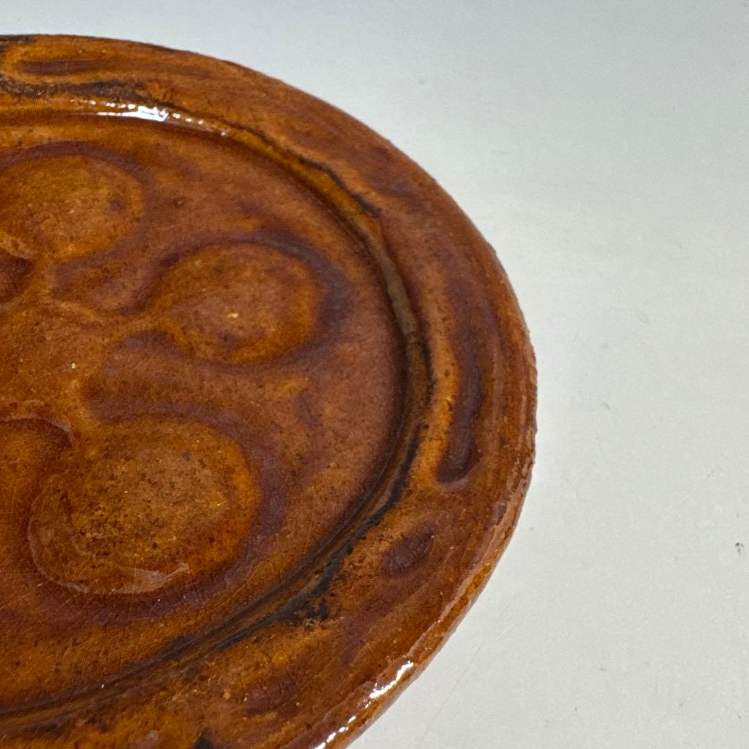 懐石道具　茶道具　大樋焼　梅鉢紋　利休梅　銘々皿　五客揃　大樋長阿弥 造