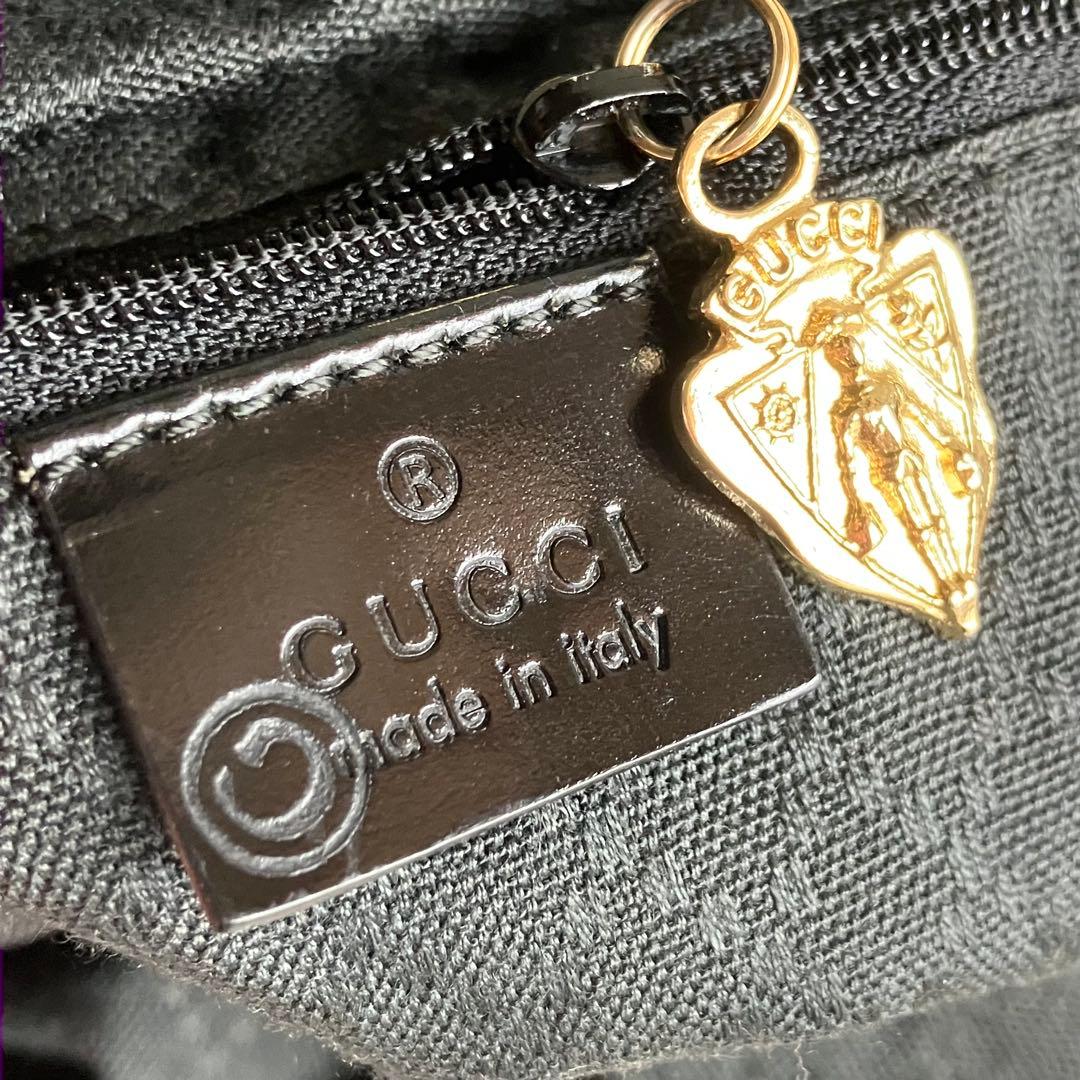 バッグ Gucci Bamboo Black Suede Shoulder Bag