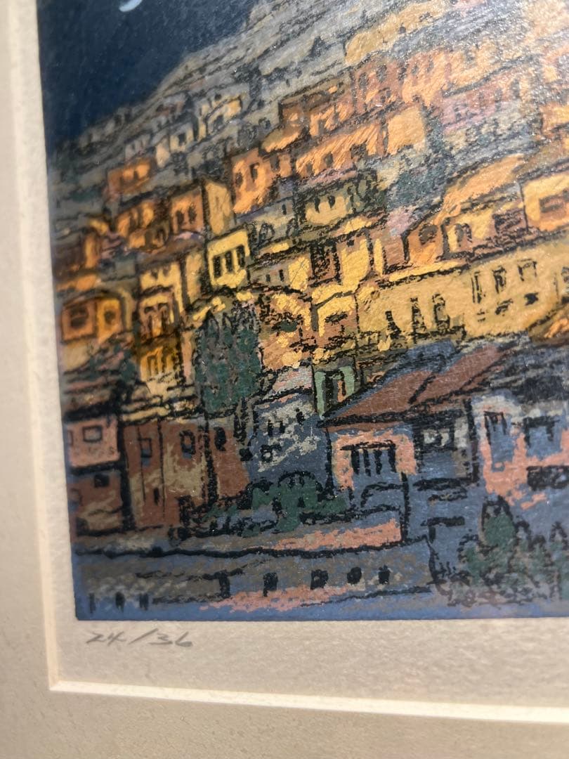 現代アート【夜景】lithograph 限定36