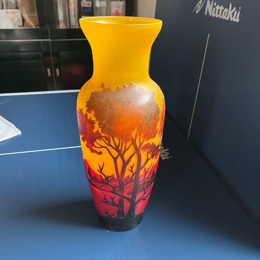 グラデーションガラス花瓶 高さ30cm