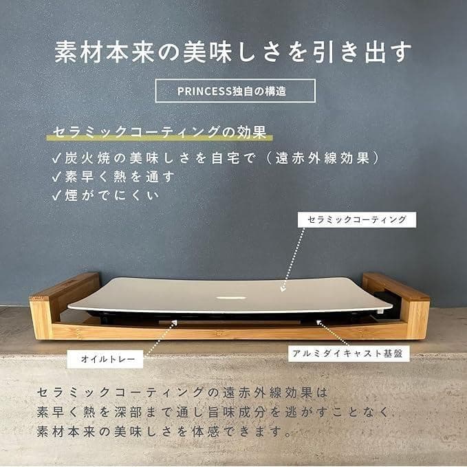 新品未使用品　PRINCESS TABLE GRILL PUREホットプレート