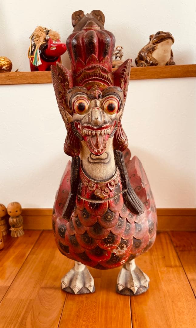 貴重！インドネシアガルーダ 職人手作りヴィンテージ