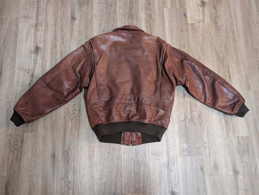 80S【CHEVIGNON 】A-2 G-1 フライトジャケット