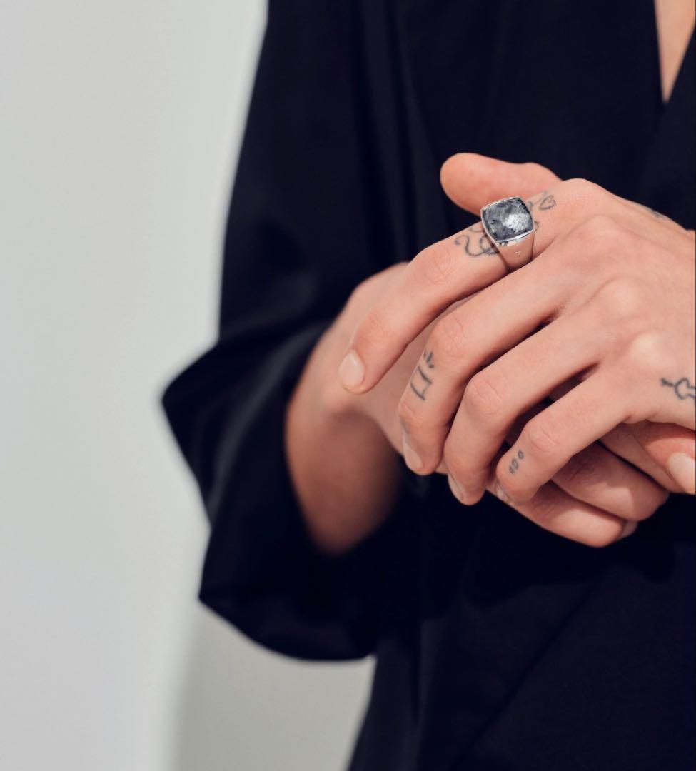 tomwood Cushion Larvikite ※割れあり　size54