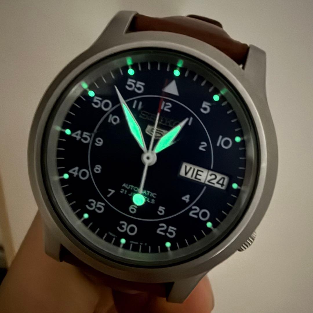 SEIKO 5 SNK807｜7S26 自動巻｜21石｜ブルーダイヤル｜稼働品