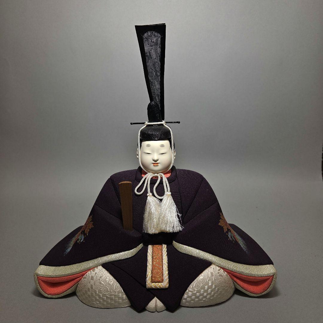 立派な雛人形　内裏雛　若草山　鈴木賢一作　東玉