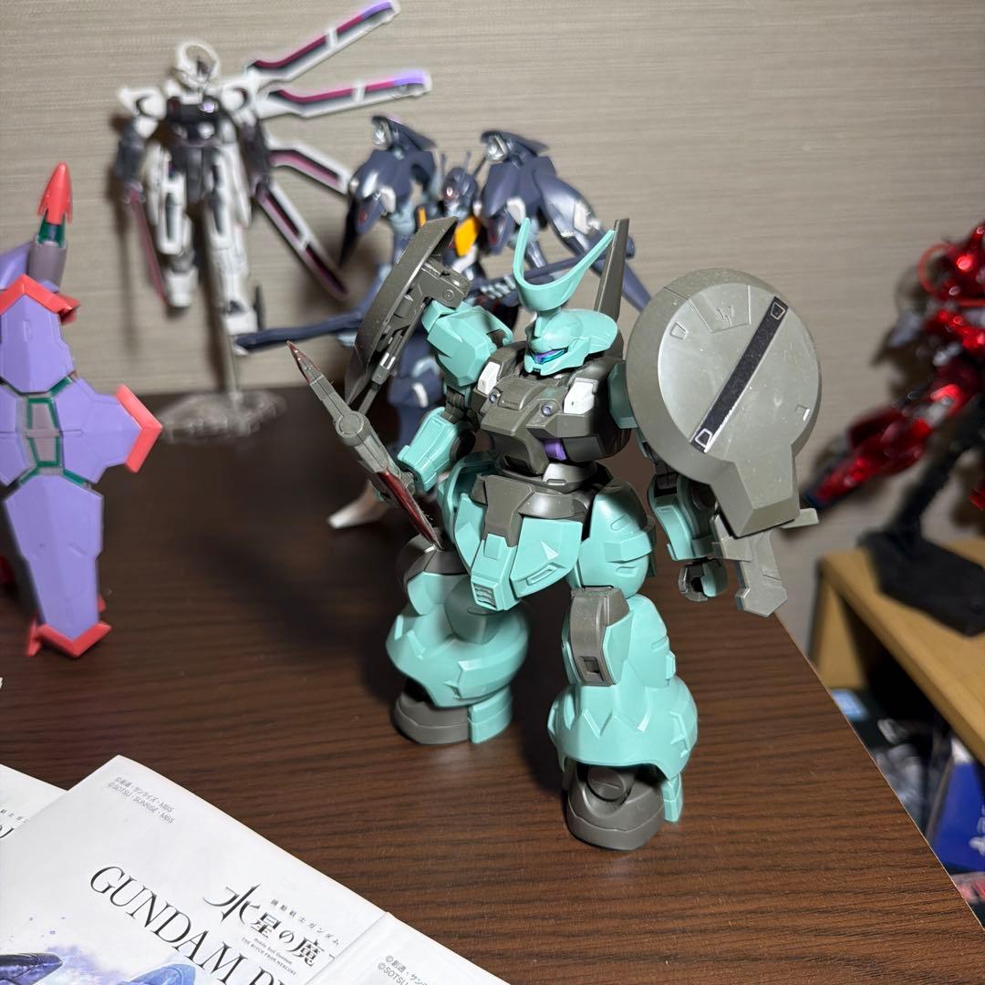 水星の魔女　HGガンプラ9体セット（MS拡張パーツセット、アクションベース付き）