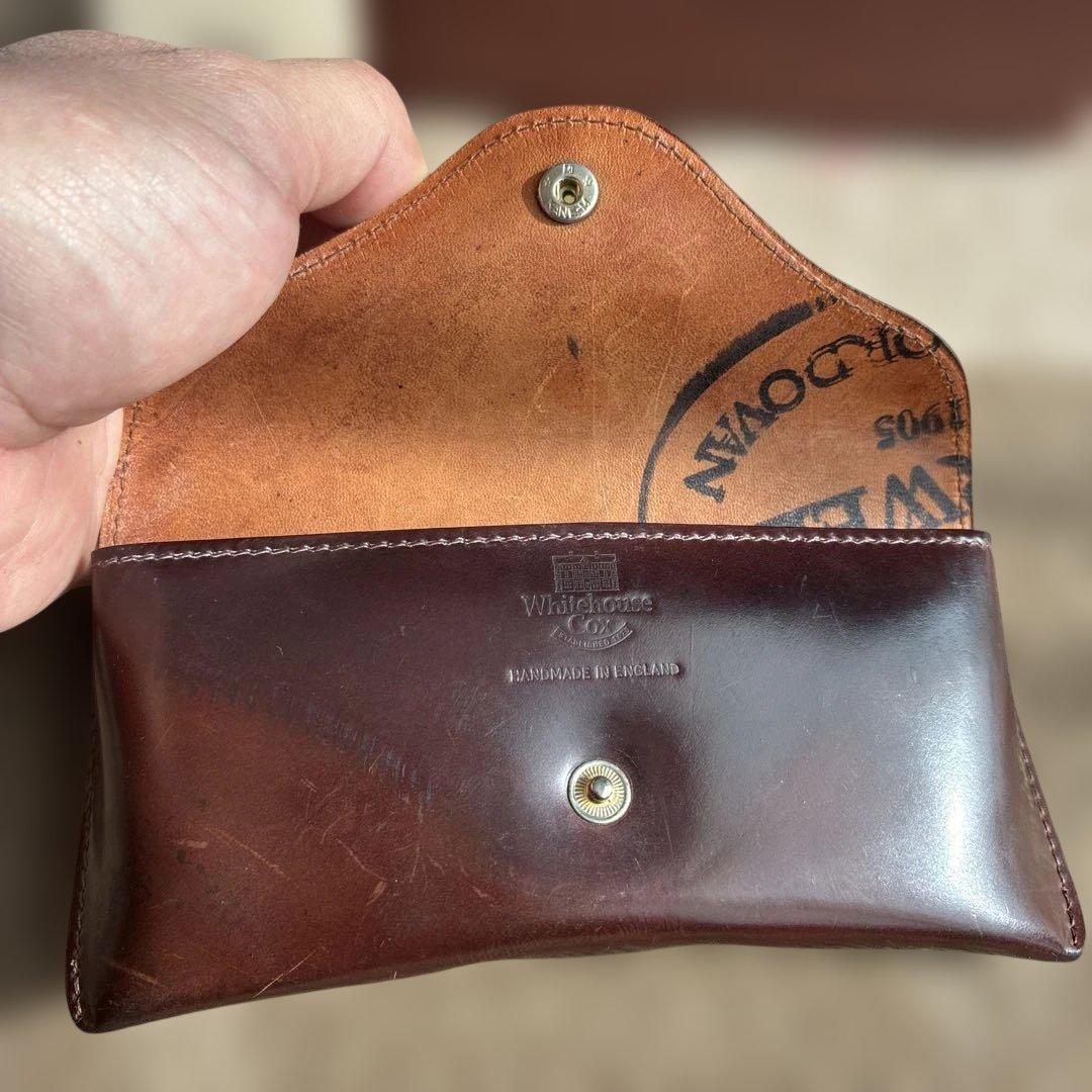 ホワイトハウスコックス　メガネケース　コードバン