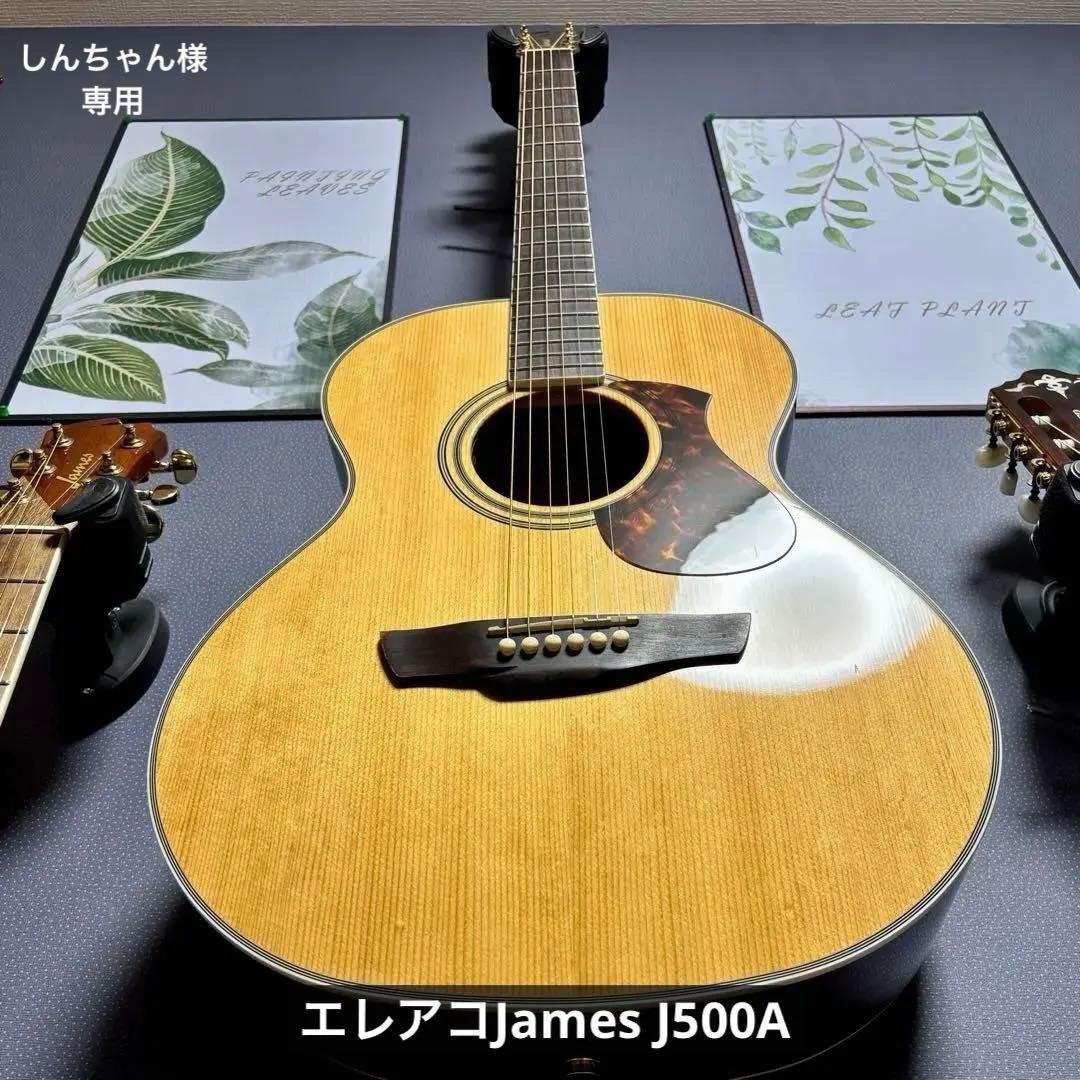 【美品エレアコ】James J500A/ova トップ単板　ソフトケース付き