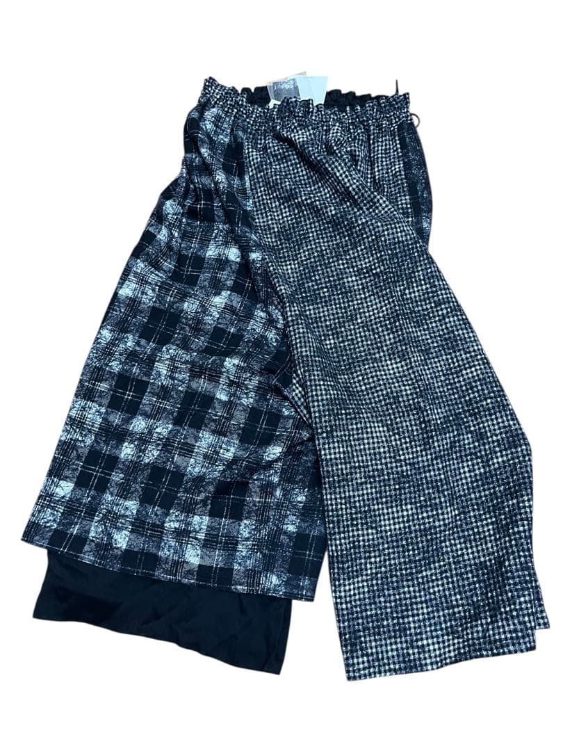 Y's ボトム　チェック　YX-P21-813 未使用保管品