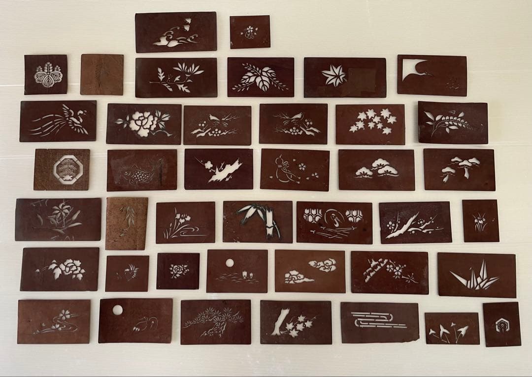 和菓子　すり込み用型紙　41枚セット