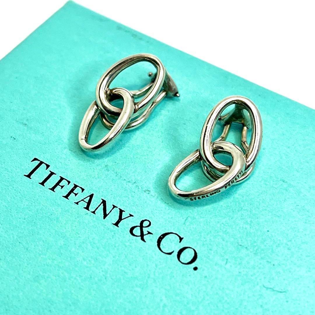 ティファニー オールドティファニー ダブルループ イヤリング シルバー925