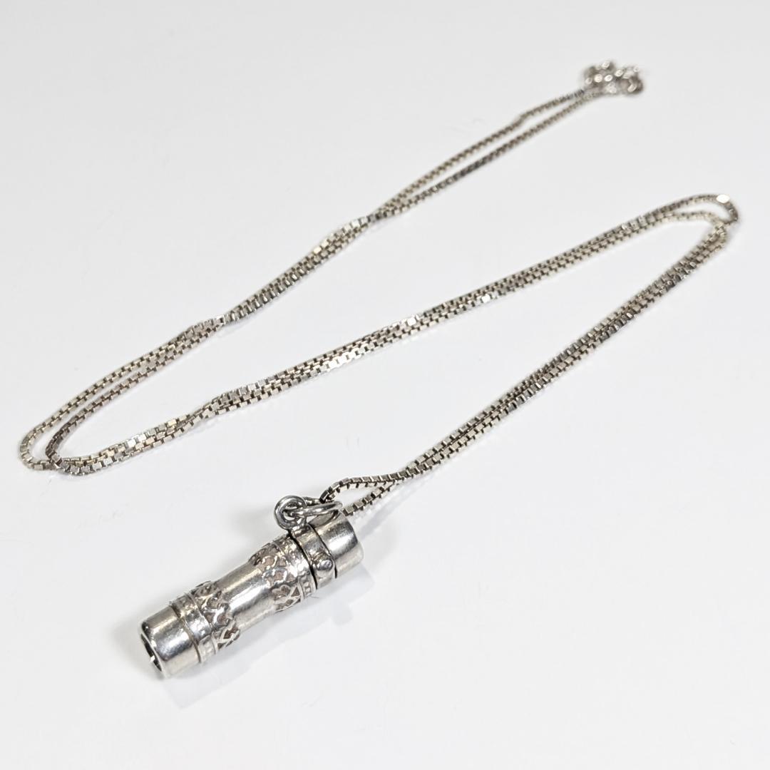 【残り1個】作家万華鏡ペンダント ケビン＆デボラ・ヒーリー シルバー925