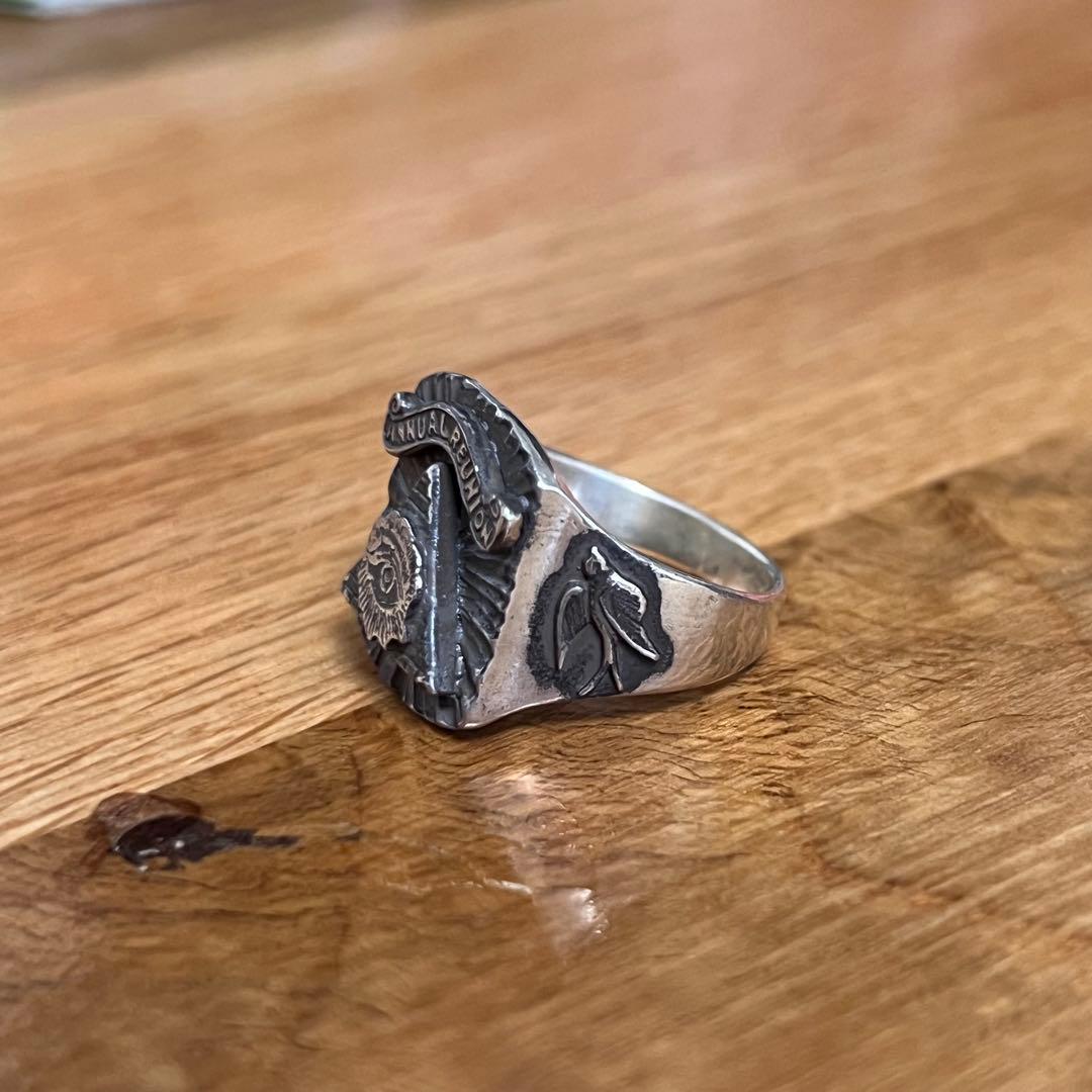 希少 ビンテージ シルバー 925 リング フリーメイソン 16号