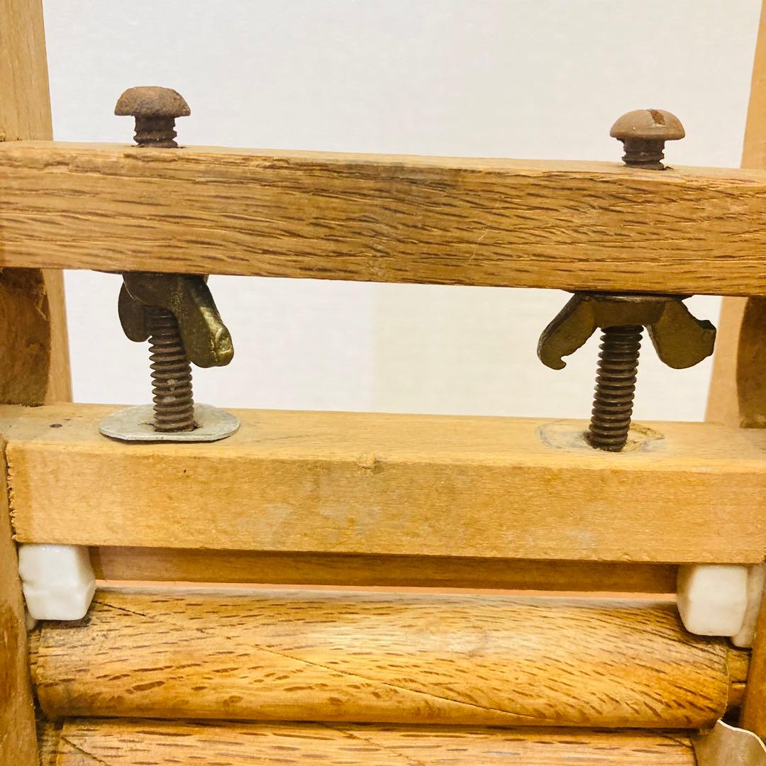 綿繰機 アンティーク　手仕事